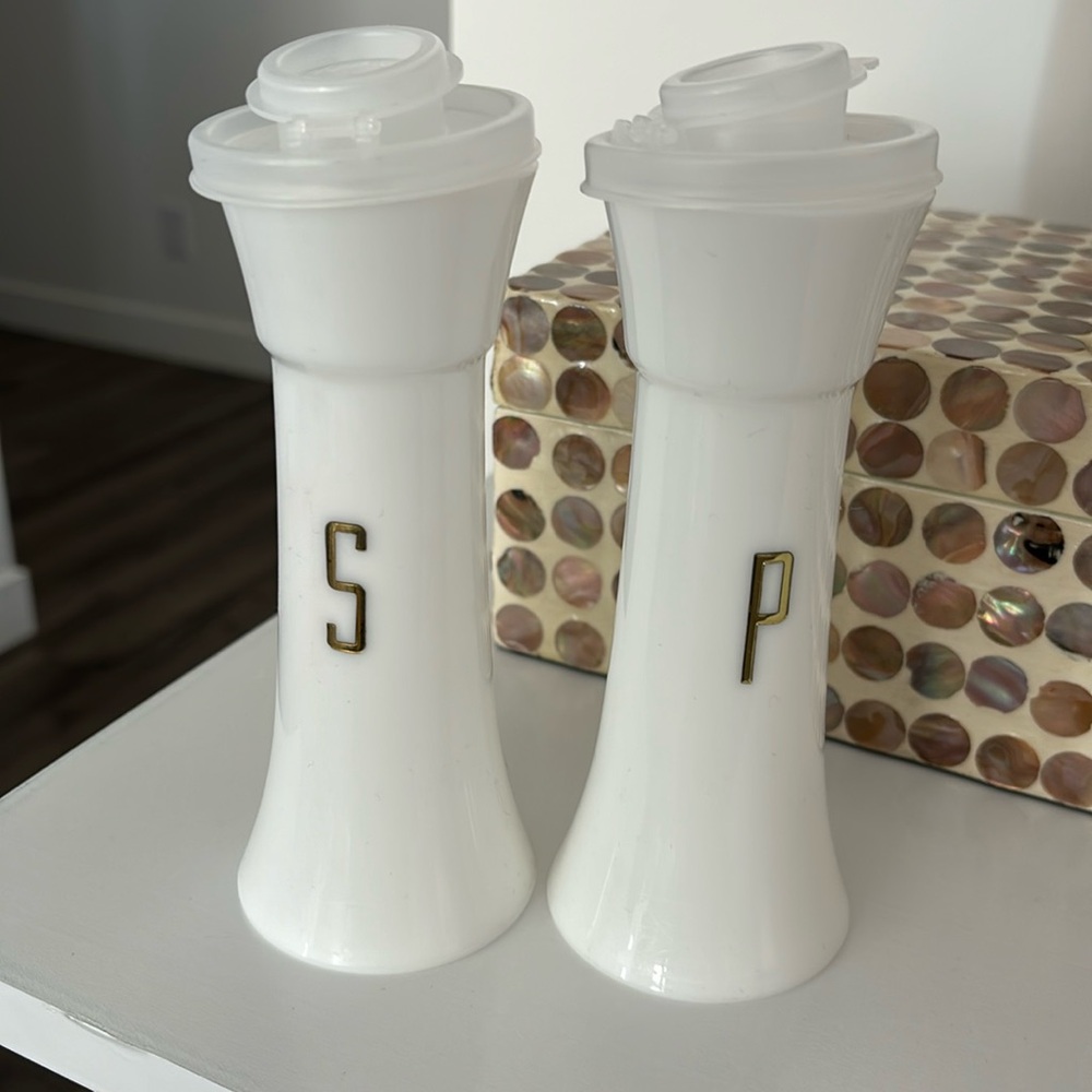 Vintage Tupperware salt and pepper shakers